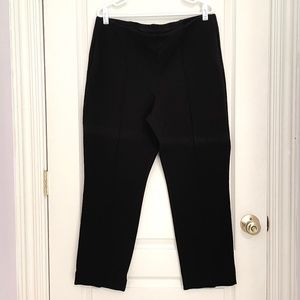Chico's Black Stretch Cropped Pull On Pants 3R/16R